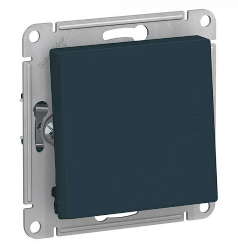 Механизм переключателя 1-кл. ATLAS DESIGN (сх.6) 10АХ изумруд SchE ATN000861: фотография 1