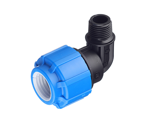 Отвод ПЭ 25х1/2&quot; наружная резьба  обжимной ТПК-Аква: фотография 1