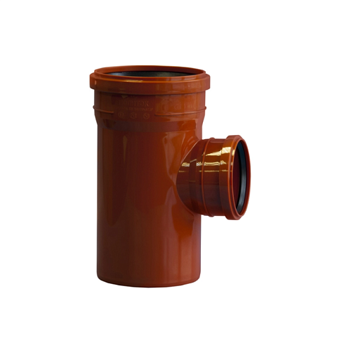 Тройник наружный 160х110х90° Политэк: фотография 1