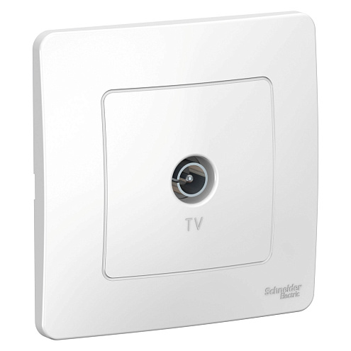 Розетка телевизионная Blanca коннектор белый Systeme Electric BLNTS000011: фотография 1