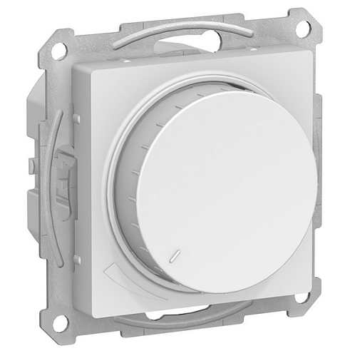 Механизм светорегулятора (диммера) ATLAS DESIGN поворотно-нажимной 315Вт бел. SchE ATN000134: фотография 1