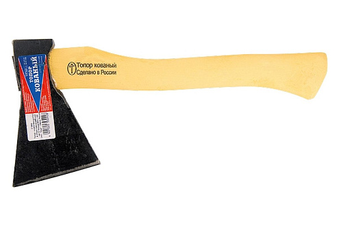 Топор кованный, 1200г, тип Б-3, деревянная рукоятка: фотография 1