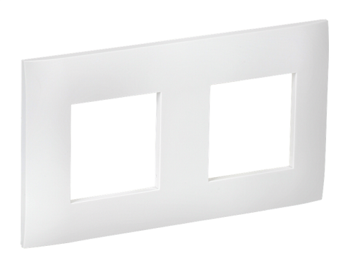 Рамка 2-местная SKANDY SK-F02W арктический белый IEK SK-M22-K01: фотография 1