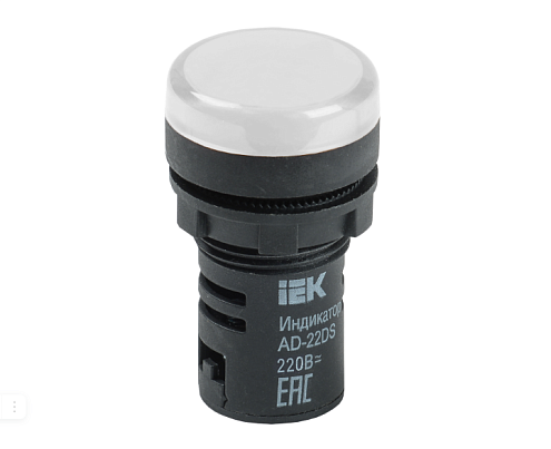 Лампа AD22DS(LED)матрица d22мм белый 230В IEK BLS10-ADDS-230-K01: фотография 1