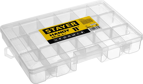 Органайзер &quot;HANDY&quot; 292х186х42мм/11&quot;, 18 ячеек, переставные стенки, STAYER: фотография 1