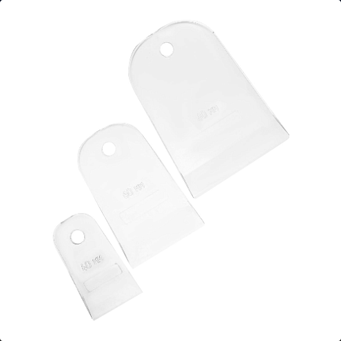 Набор шпателей, прозрачные, 40,60,80мм: фотография 1