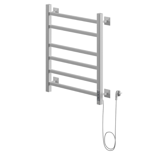 Полотенцесушитель электрический ЛЦ Триумф 60х50 6 перекладин, белый, таймер, 323 Вт Zox: фотография 1