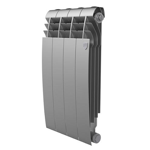 Радиатор биметаллический Royal Thermo BiLiner 500 /Silver Satin 4 секции: фотография 1