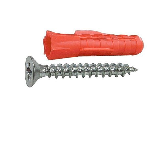 Дюбель трехлепестковый 10х50 с саморезом 6х70 уп.4шт: фотография 1