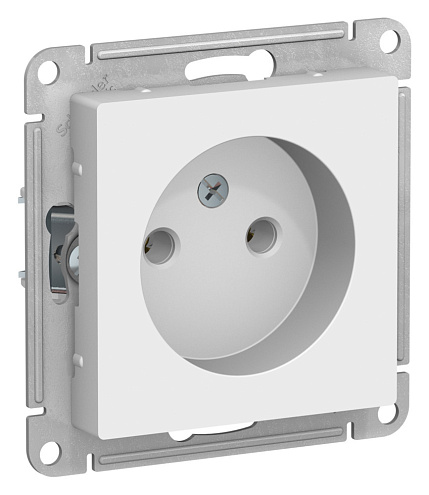 Розетка AtlasDesign 16А без заземления без шторок механизм лотос Systeme Electric ATN001341: фотография 1