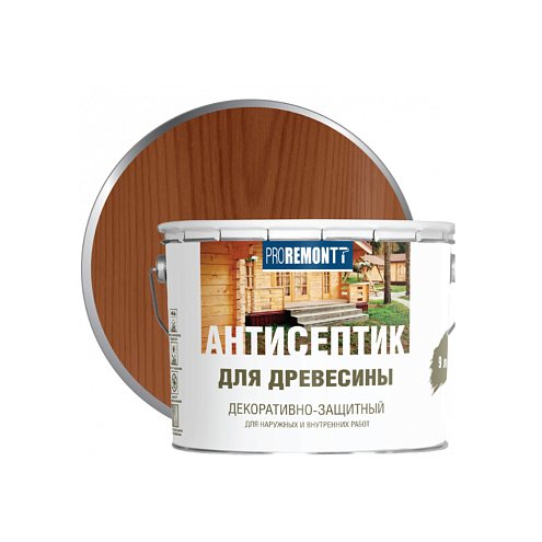 Proremontt антисептик деревозащитное средство Орех  9л  : фотография 1