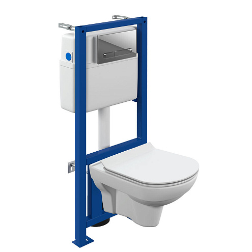 Комплект Cersanit CITY CO DPL EO SLIM +  LINK PRO + ESTETICA хром глянцевый: фотография 1