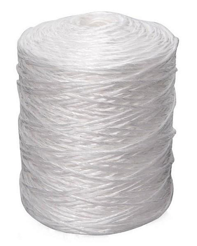 Шпагат полипропиленовый крученый 2200 текс белый, 360м: фотография 1