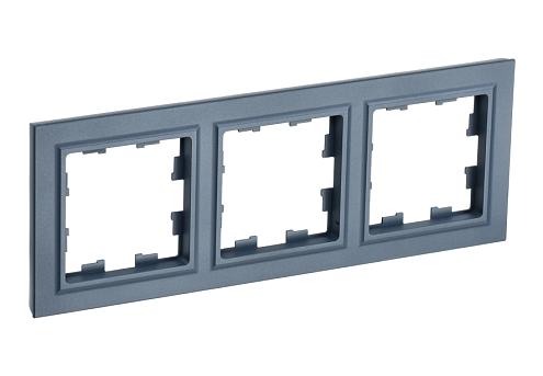 Рамка 3-местная BRITE РУ-3-БрМ маренго IEK BR-M32-K35: фотография 1