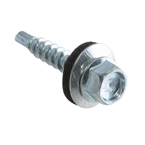 Саморезы кровельные оцинкованные с буром 4,8х35, 4шт: фотография 1