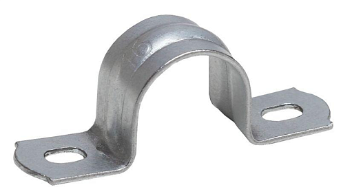 Скоба металлическая двухлапковая d 19-20мм (уп.100шт) ЭРА Б0036427: фотография 1