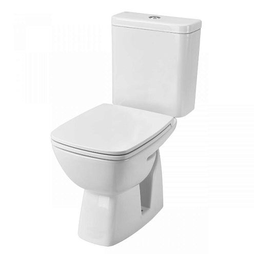 Унитаз-компакт Santek Нео Лайт с диагональным выпуском, стандарт- 2 режима, дюропласт, микролифт, тонкое, 1WH302471: фотография 1