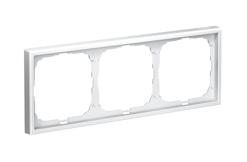 Рамка 3-местная ArtGallery универсальная белый Systeme Electric GAL000103: фотография 1
