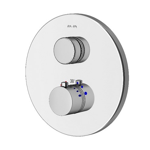 F50A75700 Inspire V2.0, TouchReel смеситель для 1 потребителя с термостатом, монтируемый в стену, хр: фотография 1