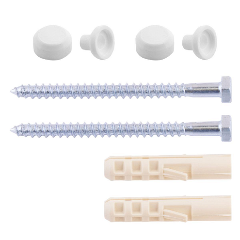 Набор для крепления унитаза 10х80, белый : фотография 1