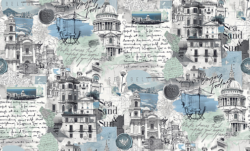 588443 Обои "Ateliero" 10х1,06м компакт винил на флизе Italia : фотография 1