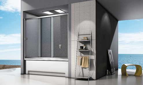 Шторка для ванны SCREEN WTW-180-G-CH: фотография 1