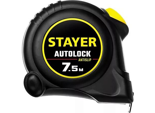 Рулетка "AutoLock" 7.5мх25мм, STAYER: фотография 1