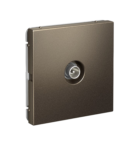 Розетка телевизионная оконечная ArtGallery 1дБ механизм мокко Systeme Electric GAL000691: фотография 1