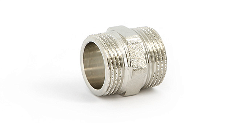 Ниппель никелированный 1 1/4" Uni-fitt : фотография 1