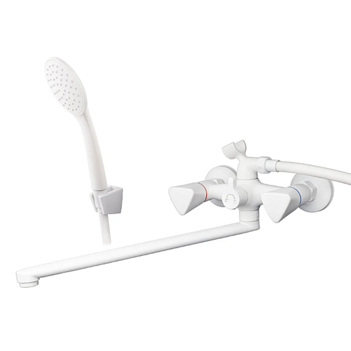 Смеситель для ванны вентильный Sanday SD630705-06 белый матовый: фотография 1