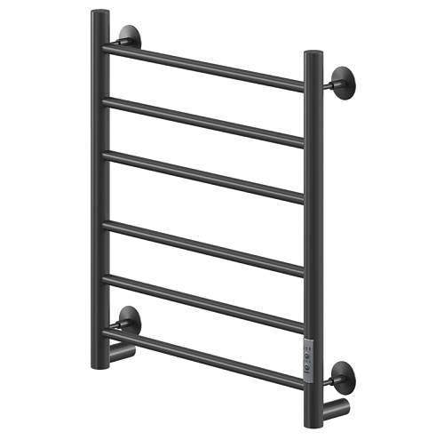 Полотенцесушитель MIXLINE VEGA 60х50 таймер, 253 Вт, 6 перекладин прямые, электрический, черный: фотография 1