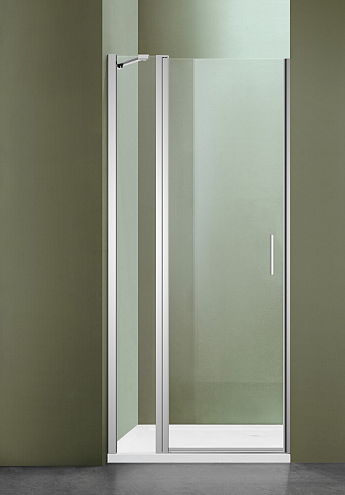 Душевое ограждение SANTREK AQUA Luna-DF-1300-C-Chrome 1300х1850 прямое стекло прозрачное 5мм, профиль Хром : фотография 1