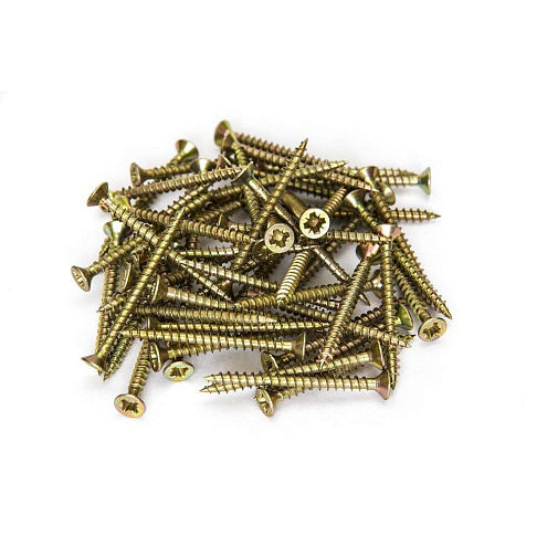 Саморезы универсальные желтые 3,5х30, 20шт: фотография 1