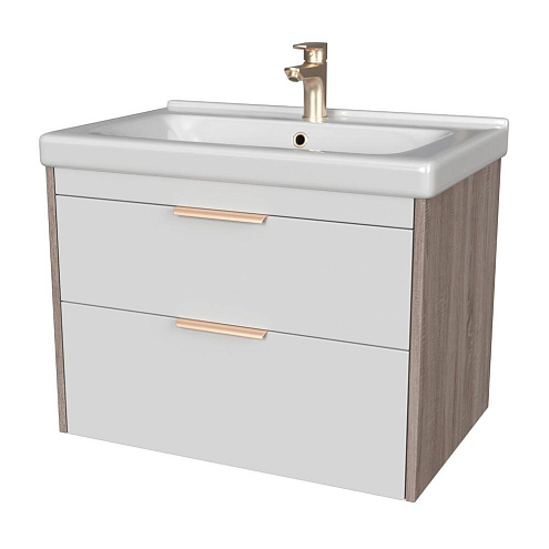 Тумба Домани 70 арт.115 Дуб/Белый: фотография 1