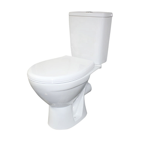 Унитаз-компакт Rosa Соло Люкс сиденье микролифт белый : фотография 1