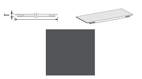 Добор &quot;Т&quot; ПЭТ Stormy Silk МДФ 2070х150х8 : фотография 1