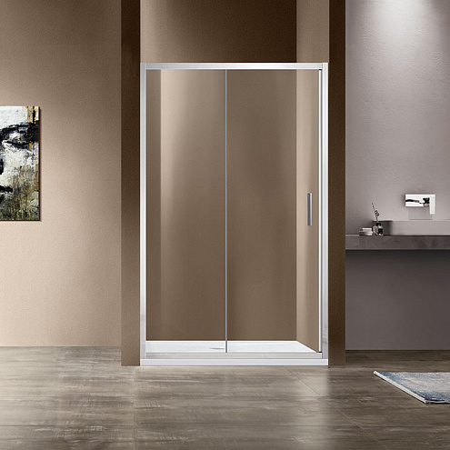 Душевая дверь Vincea Garda VDS-1G145CL, 1450, хром, стекло прозрачное: фотография 1