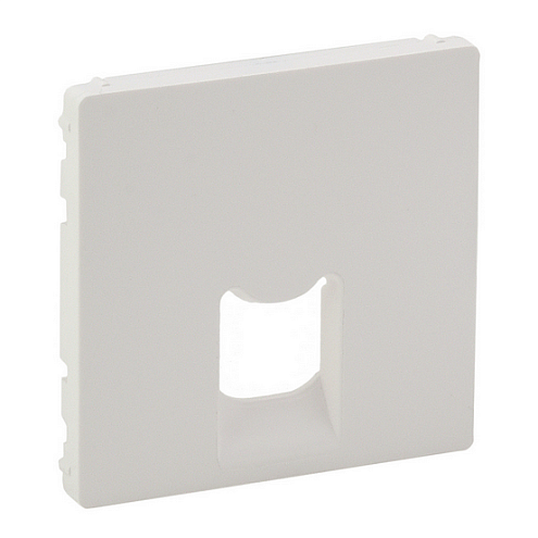 Панель лицевая Valena Life для 1-м телефонных/информационных розеток бел. Leg 755410: фотография 1