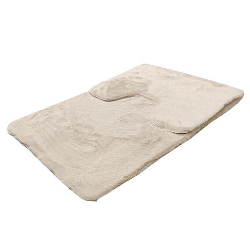 Комплект ковриков меховые светло-пудровые 50х80/50х40 В755-9: фотография 1