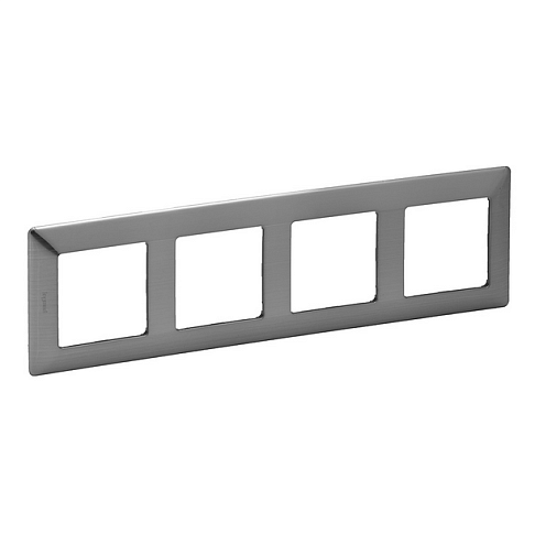 Рамка 4-м Valena Life универсальная сталь Leg 754154: фотография 1