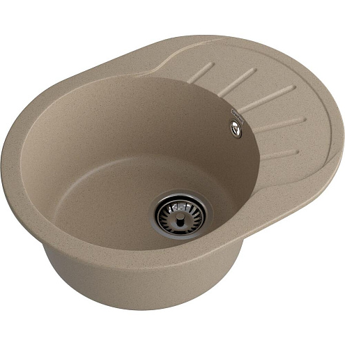 Мойка GRANFEST GF-R580L чаша + крыло 580х450 мм песочный: фотография 1