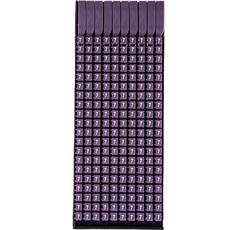 Маркер для кабеля 0.5-1.5мм символ "7" уп.200шт DKC MKF7S1: фотография 1