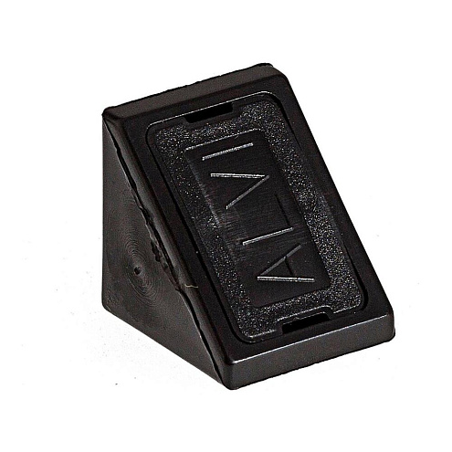 Уголки мебельные пластиковые черные с шурупом 6шт &quot;Element&quot; : фотография 1