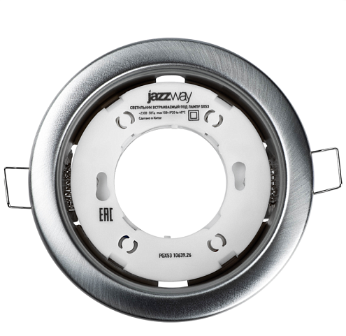 Светильник точечный PGX53 10639.26 GX53 106х39мм матовый хром JazzWay 1016782: фотография 1