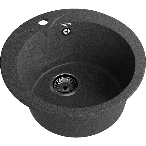Мойка GRANFEST GF-R480  D475 мм, круглая графит: фотография 1