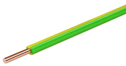 Провод ПуВ 1х6 Ж/З 450/750В (бухта) (м) ПромЭл 11854730: фотография 1