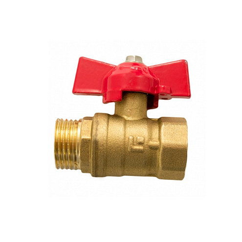 Кран шаровой 11Б27п1 г/ш бабочка 15: фотография 1