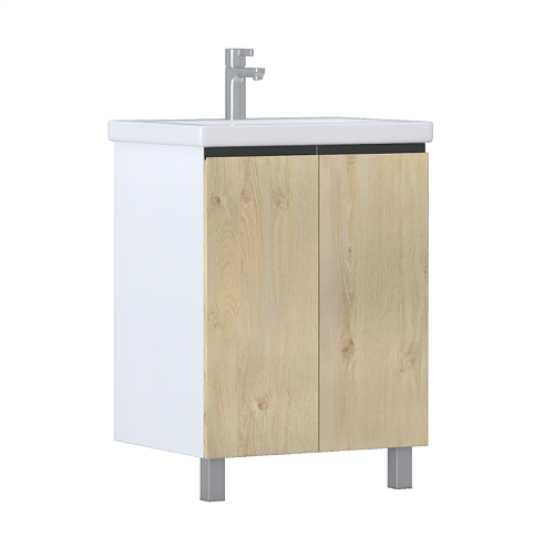 Тумба под раковину Yuma 600-2-0 (Como) дуб давос: фотография 1