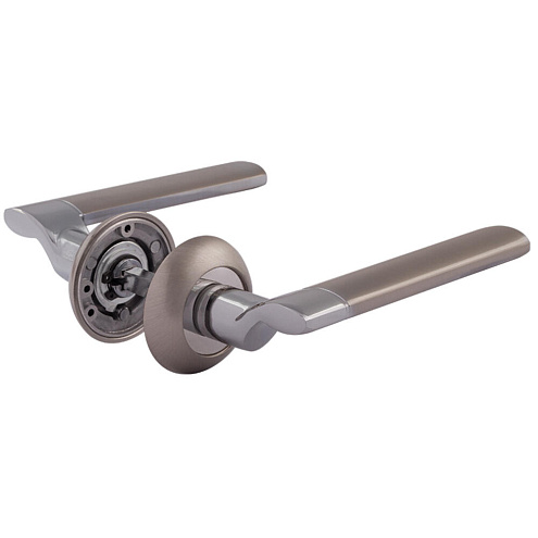 Ручка дверная НОРА-М 103А AL матовый никель: фотография 1