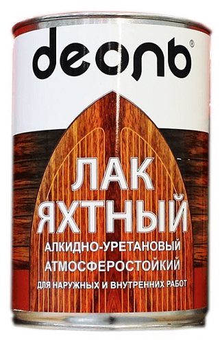Лак алкидно-уретановый &quot;ДЕОЛЬ&quot; яхтный, глянцевый, 0.75л: фотография 1
